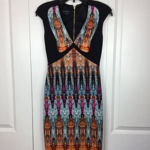 Bebe | Bodycon Dress Size XS Black Multicolor